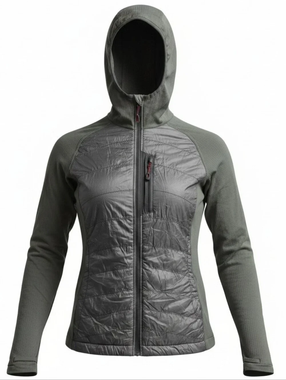 OUTDOOR RESEARCH | Deviator Hybrid Hooded Lightweight Jacket Full Zip Gray | S